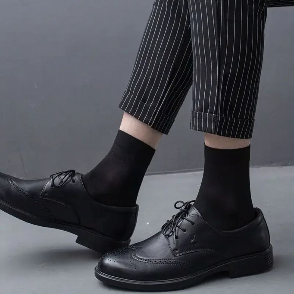 10 ペア新しい通気性のある男性用アイスシルクソックスソフト - Silk Sock Bamboo のレビューと価格